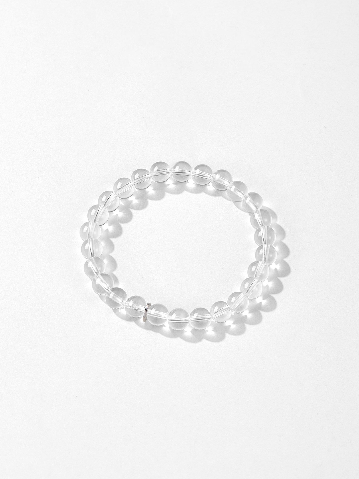 Natural Clear Quartz Super Seven Bracelet – Minimalist Crystal Beaded Jewelry for Women