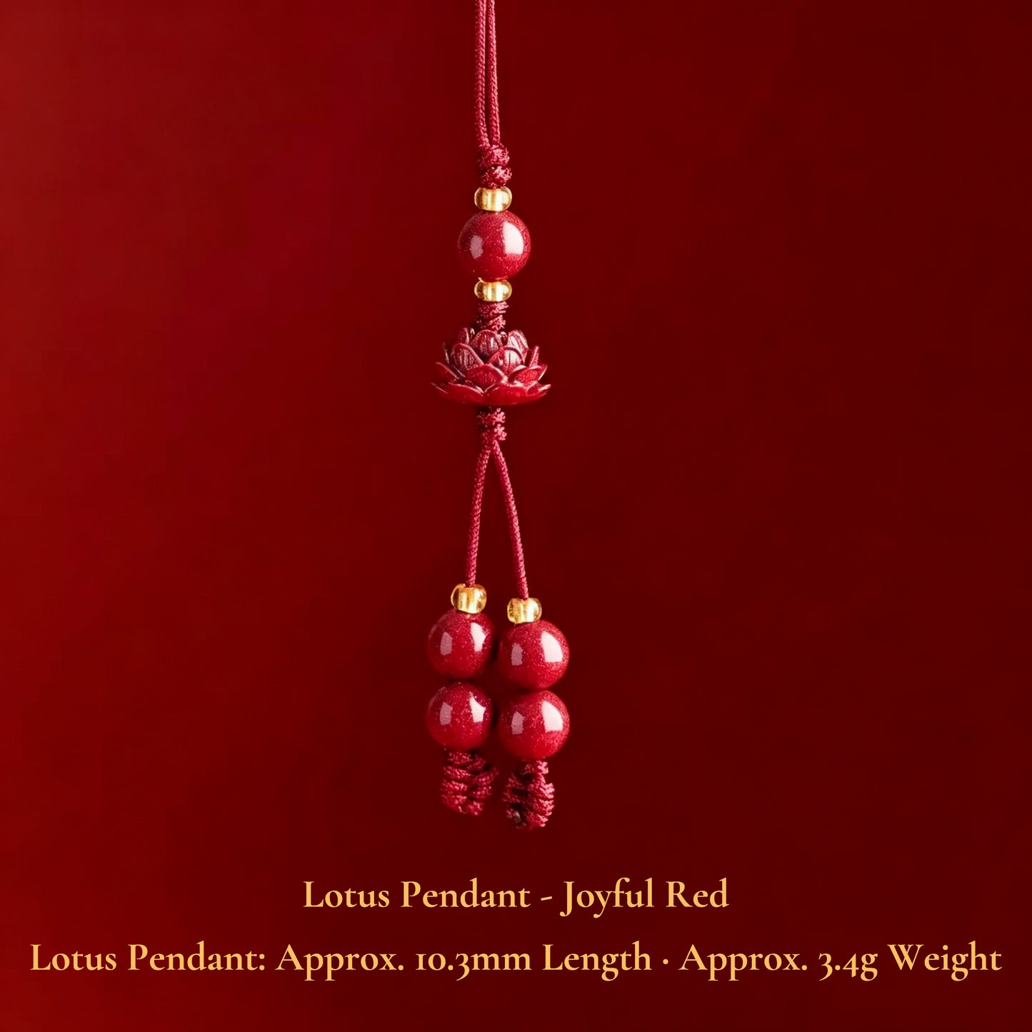 High Purity Cinnabar Pendant Charm - Chinese Feng Shui Lucky Car Keychain with Peace Pendant, Hulu Gourd & Pi Xiu Protection Charm