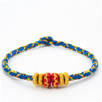 Chinese Zodiac Guardian Red String Bracelet, Handmade Lucky Charm Bracelet Inspired by Chinese Tradition