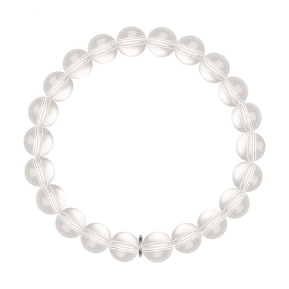 Natural Clear Quartz Super Seven Bracelet – Minimalist Crystal Beaded Jewelry for Women