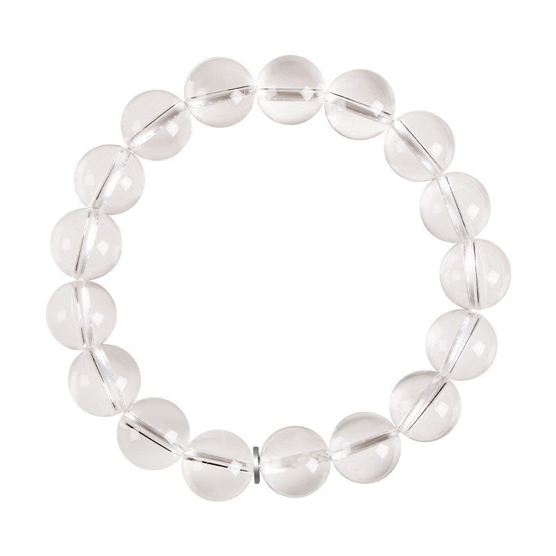 Natural Clear Quartz Super Seven Bracelet – Minimalist Crystal Beaded Jewelry for Women