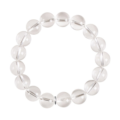 Natural Clear Quartz Super Seven Bracelet – Minimalist Crystal Beaded Jewelry for Women