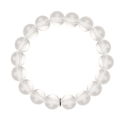 Natural Clear Quartz Super Seven Bracelet – Minimalist Crystal Beaded Jewelry for Women