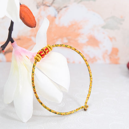 Chinese Zodiac Guardian Red String Bracelet, Handmade Lucky Charm Bracelet Inspired by Chinese Tradition