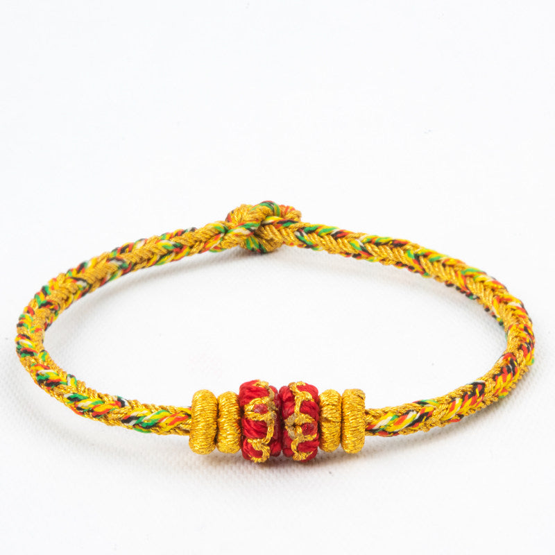 Chinese Zodiac Guardian Red String Bracelet, Handmade Lucky Charm Bracelet Inspired by Chinese Tradition