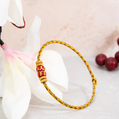 Chinese Zodiac Guardian Red String Bracelet, Handmade Lucky Charm Bracelet Inspired by Chinese Tradition