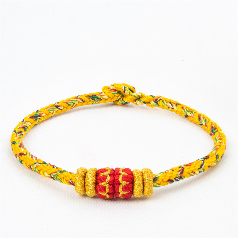 Chinese Zodiac Guardian Red String Bracelet, Handmade Lucky Charm Bracelet Inspired by Chinese Tradition