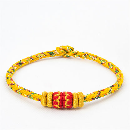 Chinese Zodiac Guardian Red String Bracelet, Handmade Lucky Charm Bracelet Inspired by Chinese Tradition