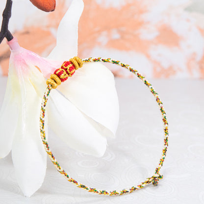 Chinese Zodiac Guardian Red String Bracelet, Handmade Lucky Charm Bracelet Inspired by Chinese Tradition