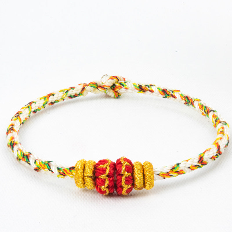 Chinese Zodiac Guardian Red String Bracelet, Handmade Lucky Charm Bracelet Inspired by Chinese Tradition