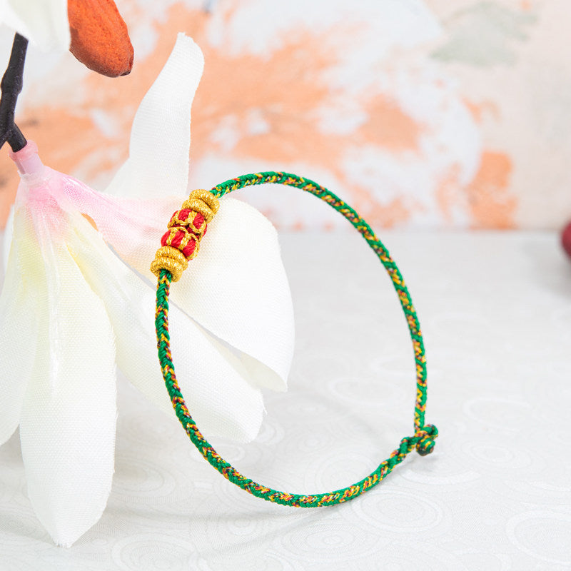 Chinese Zodiac Guardian Red String Bracelet, Handmade Lucky Charm Bracelet Inspired by Chinese Tradition
