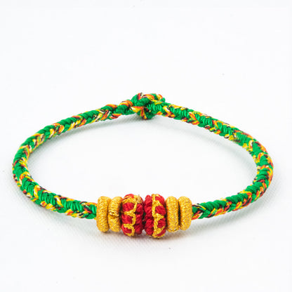 Chinese Zodiac Guardian Red String Bracelet, Handmade Lucky Charm Bracelet Inspired by Chinese Tradition