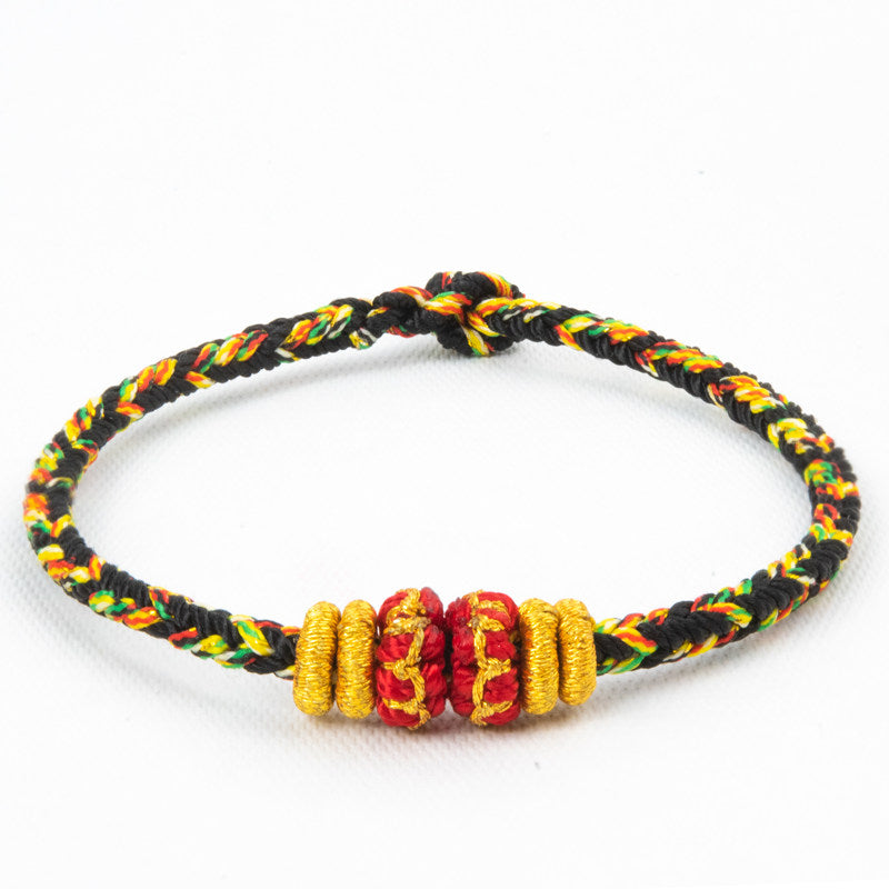 Chinese Zodiac Guardian Red String Bracelet, Handmade Lucky Charm Bracelet Inspired by Chinese Tradition